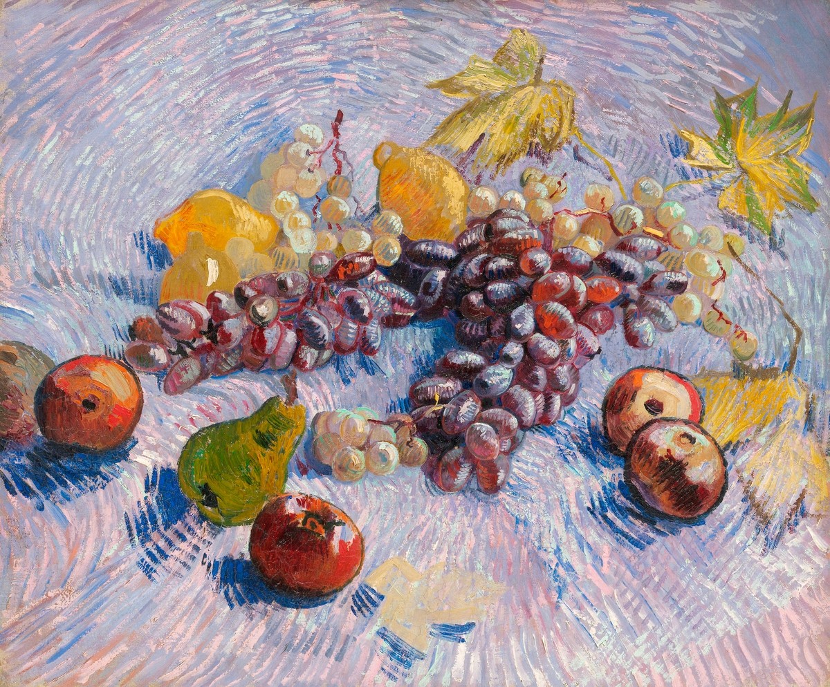 GRAPES, LEMONS, PEARS & APPLES · VINCENT VAN GOGH · 1887